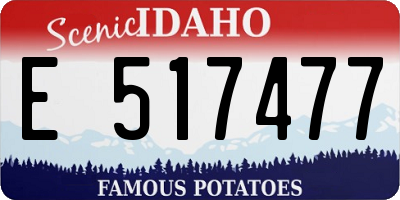 ID license plate E517477