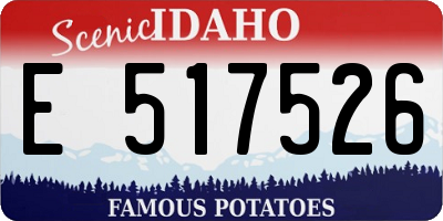 ID license plate E517526