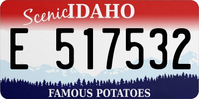ID license plate E517532