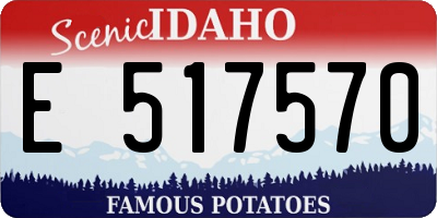 ID license plate E517570
