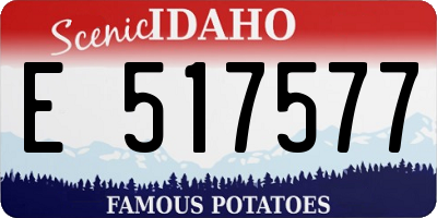 ID license plate E517577