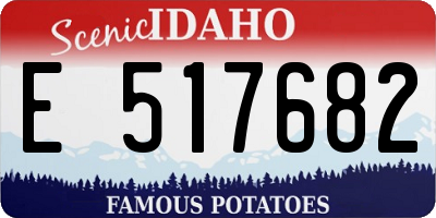 ID license plate E517682