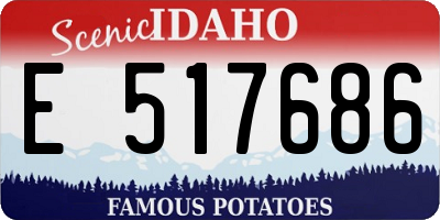 ID license plate E517686