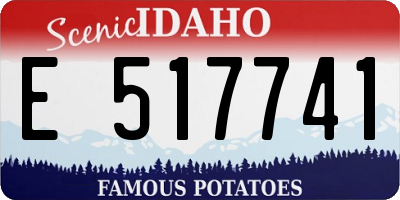 ID license plate E517741