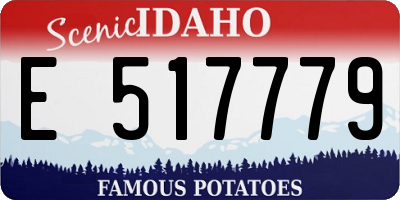 ID license plate E517779