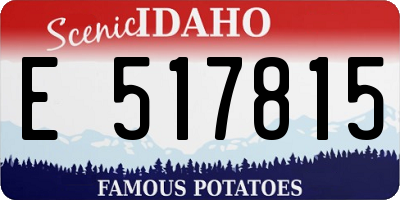ID license plate E517815