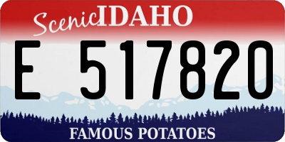 ID license plate E517820