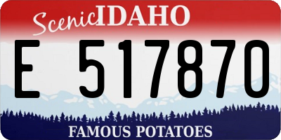 ID license plate E517870