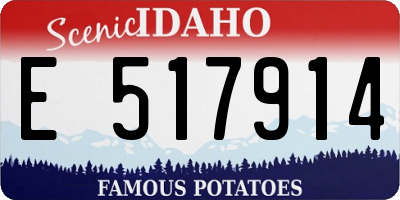 ID license plate E517914