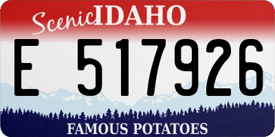 ID license plate E517926