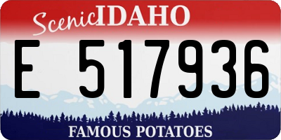 ID license plate E517936