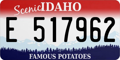 ID license plate E517962