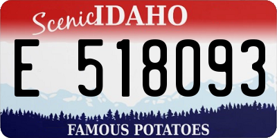 ID license plate E518093