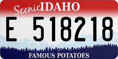 ID license plate E518218