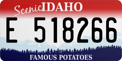 ID license plate E518266