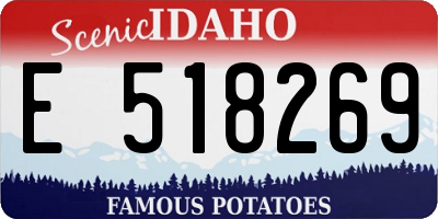 ID license plate E518269