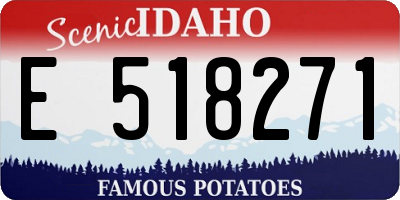 ID license plate E518271