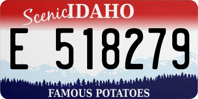 ID license plate E518279
