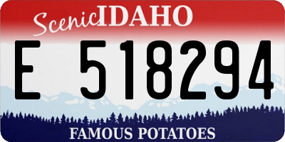 ID license plate E518294