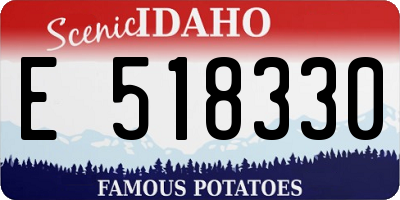ID license plate E518330
