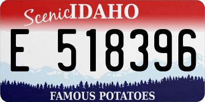 ID license plate E518396