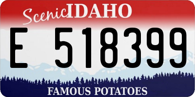 ID license plate E518399