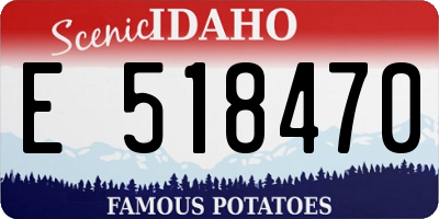 ID license plate E518470