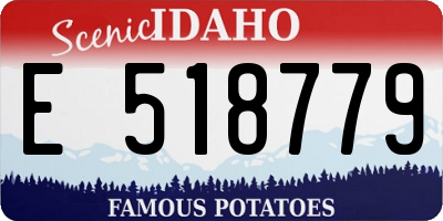 ID license plate E518779