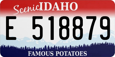 ID license plate E518879