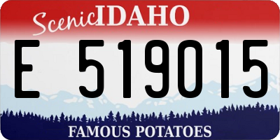 ID license plate E519015