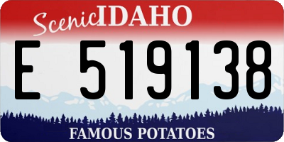 ID license plate E519138