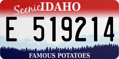ID license plate E519214
