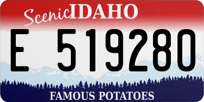 ID license plate E519280