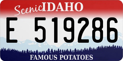 ID license plate E519286