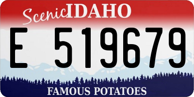 ID license plate E519679