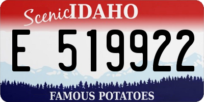 ID license plate E519922