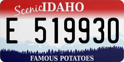 ID license plate E519930