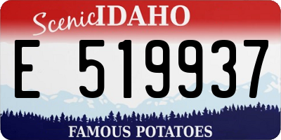 ID license plate E519937
