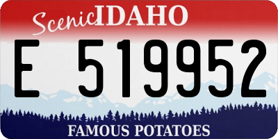 ID license plate E519952