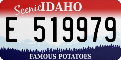 ID license plate E519979