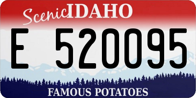 ID license plate E520095