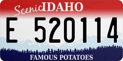 ID license plate E520114