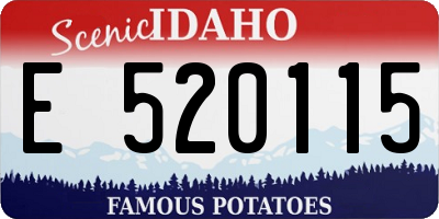ID license plate E520115
