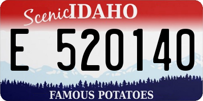 ID license plate E520140