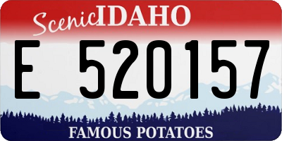 ID license plate E520157