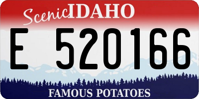 ID license plate E520166