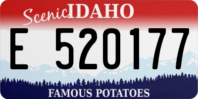 ID license plate E520177