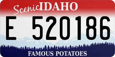 ID license plate E520186