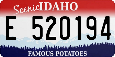 ID license plate E520194