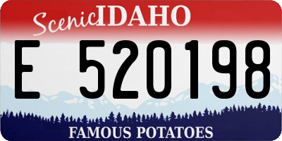 ID license plate E520198